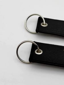 Móc Khóa Thêu Vải Nylon JDM Racing Nhật Bản Với Kẹp Lò Xo Thép Phụ Kiện Dây Đeo Chìa Khóa Xe Hơi