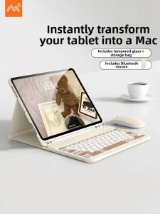 MENGMU | Bluetooth Keyboard Case with Pencil Slot 10.9inch