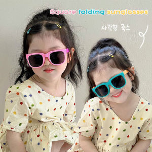 Geovannery Kacamata Hitam Anak Musim Semi & Panas Tahan UV Fashion Lipat COD