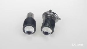 1pcs H4/BA20D LED Bulbs Motorcycle Headlight H6 Lens White Yellow High Low Beam Led Lights 12-32V Fish Eyes Running Lamp
