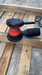 SHINING เครื่องขัดกระดาษทราย รุ่น8125 แบบวงกลม เครื่องขัดวงกลม เครื่องขัดกระดาษทรายไฟ สี แดง - ดำ