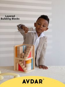 AVDAR | Educational Wooden Castle Building Blocks