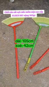 Chổi Cán Sắt Sợi Cước Mềm Mịn Hàng Xuất Khẩu KLEEX K47 Cao Cấp Chổi Quét Nhà Đẹp