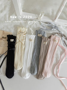 Girl Socks: Spring & Autumn Pure Cotton Kids Ballet Style