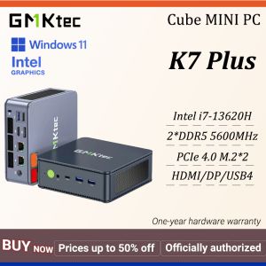 GMKtec K7 Plus MINI PC Intel i7 13620H UHD Graphics 2*DDR5 5600MHz 2*M.2 2280 HDMI DP USB4 Dual 2.5G LAN