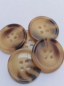 ISI 200 PCS Diameter 21 mm - Kancing Baju Gepeng Corak Macan - Kancing Baju Diameter 21 mm