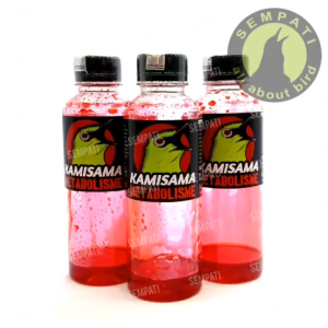 SEMPATI FREE GANTUNGAN BUAH Kamisama Metabolisme Water Pakan Minuman Vitamin Burung Pleci Konin Sogon Ninja Suplemen Doping Burung Gacor Vitamin Dextro Pleci