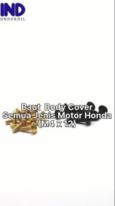 Baut-Baud Body-Bodi Cover M4-M 4-4x12-M4x12-4 x 12 Bisa Untuk Semua Jenis Motor Honda
