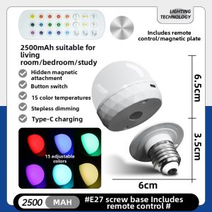 ZHUOLESHI | Colorful Remote Control E26 E27 e14 RGB LED Bulb