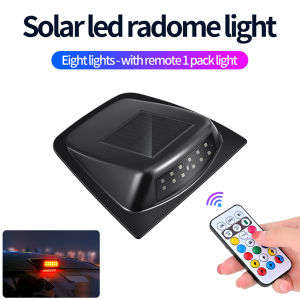KEVANLY | Solar Powered LED Car Roof Light Decorative Cover Light Wireless Anti-rear End Collision Warning Flashing Navigation Light