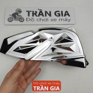 Chụp bầu gió xe Grande năm 2023 2024 2025 đời mới nhất ốp pô e lọc gió xi inox - phụ kiện trang trí đồ kiểng Yamaha