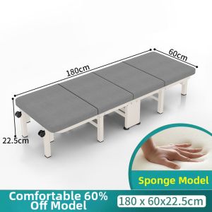 Foldable Four-Fold Portable Bed