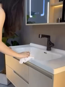 LHệ FREESHIP Tủ gương lavabo phòng tắm MILOR nhựa PVC đặc lõi cao cấp siêu bền đẹp - TCG - Bảo hành 10 năm