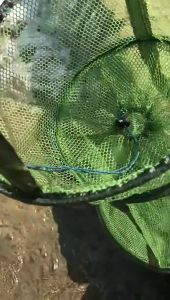 Portable Mesh Cage Foldable3-Layers or 2-Layers Nylon fishing net fish and shrimp net cage Cast mesh