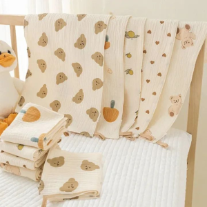 25/50cm Baby Cotton Soft Newborn Face Towel and Washcloth for Baby