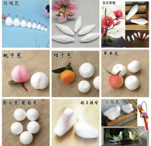Mô Hình Quả Bóng Lông Cừu Thủ Công DIY Chất Liệu Lưới Hoa Quả Tranh Thủ Công Dây Thừng Apple Strawberry Orange Pumpkin Peach