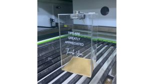 Acrylic Tip & Suggestion Box: A Transparent Office Organizer