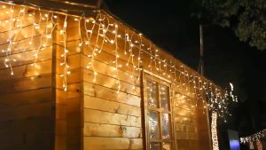 Lampu Tumbler LED Tirai Dekorasi & Lampu Hias Natal 4 Meter