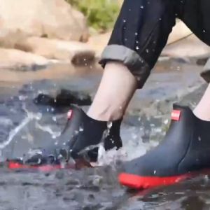 Rain Boots Outdoor Waterproof Shoes No-Slips Rubber Quality For Men And Women