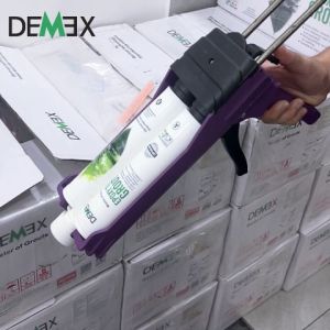 Combo 1 Chai Keo Chà Ron 1 Súng Bơm Keo Thường Màu Tím - DEMEX