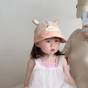 ALVIN Topi Bayi Lucu Motif Hewan Katun Polyester Jaring Adem Adjustable Usia 8 Bulan-3 Tahun