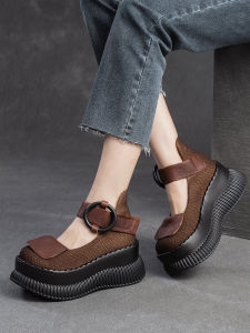 Retro Đế Dày Nhẹ Giày Đơn Nữ Hàng Mới Về Mùa Xuân 2024 Thoải Mái Đế Mềm Đế Ma Thuật Cassia Giày