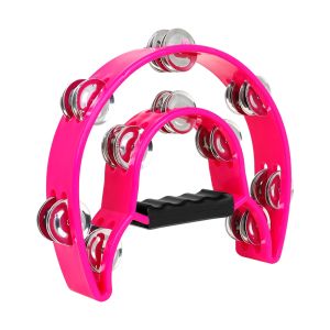 IRIN | Children Enlightenment Bell Drum Double Row Handbell Half Moon Hand Rattle Tambourine Orff Percussion Instrument