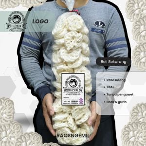 kerupuk rasa udang kerupuk mawar putih matang 250g #kerupukudang#kerupukputih#