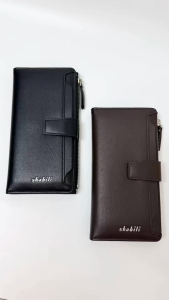 New Men Long Wallet With Extra Card Holder Button Zipper Dompet Panjang Lelaki Clutch Bag Beg Duit Lelaki (W-029)