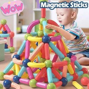 12PCS Magnetic 3D Stick Ball Building Blocks Educational Toy Kids Magnetic 3d Stick Ball Toy Block