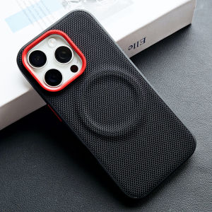 szhaiyu | For MagSafe For iPhone Air 17 16 Pro max 15 Pro Phone Case Luxury PU Leather Magnetic Wireless Charging Protective Back Cover