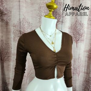 Solid Color Knitted Longsleeve Top: EUPHORIA COLLECTION (CASSIE)