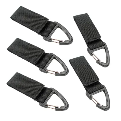 Outdoor Camping Hiking Climbing MultiTool Molle Nylon Webbing Clip EDC Tool Belt Ribbon Keychain Clasp Hook Carabiner Buckle