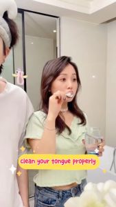Tongue Cleaner Gel Brush Tounge Crapper Cleaning Gel with Brush Fresh Remove Oral Odor Reduce Bad Breath Maintains Oral Care 100 BPA Free Tongue Scraper Tongue Cleaner for Adults And Kids Easy to Use舌苔清潔啫喱+刮舌頭50g