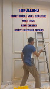 Paket Wallmoulding Double Satu Dinding Ukuran Tinggi 32 Meter X 22 Meter