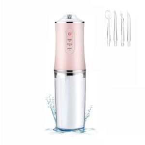 Máy Tăm Nước Nha Khoa Di Động Sạc USB Với 4 Đầu Phun 220ml 3 Chế Độ Dành Cho Người Lớn Ngăn Ngừa Hôi Miệng