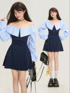 KEIKO | Đầm Dáng A Giảm Cân Cổ thuyền và Dây Xòe Nhiều Màu
