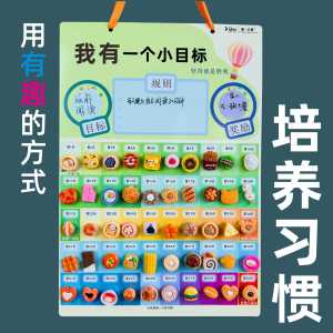 Good Habit Growth Self-Discipline Chart Small Goal Reward Tracking Wall Sticker Plan Board Educational Toys for Boys And Girls