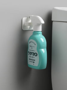 Japanese-Style Round Hole Wall-Mounted Punch-Free Storage Rack Multi-Functional Strong Seamless Sticky Hook Spray Bottle Umbrella Rack