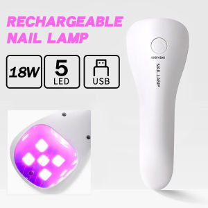 Handheld UV LED Lamp For Nails Drying Lamp Rechargeable Mini Manicure Lamp Nail Dryer Quick Drying For Gel Polish Manicure Tools