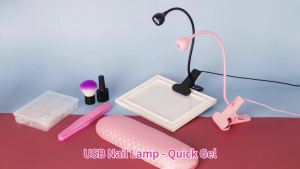 Nail Dryer Light UV Nail Lamp 395nm Wavelength Clip-on Desk Mini USB For Gel Nails Ongle Manicure Salon Tools