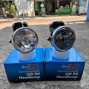 BATOK CD 90 SET REFLEKTOR DAN SPIDOMETER LIST CROME PRODUK SPORT DAY