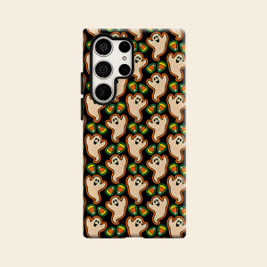Halloween Ghost Candy Corn Luxury Fashion Full Lens Protective Case for Samsung Galaxy S26 S25 S24 A56 A36 Plus Ultra