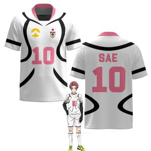 Blue Lock Japan U20 White Cartoon Anime Custom Design Men Soccer Jersey Short Sleeve Fitness Tee Tops Fashion Cosplay Women T-shirts