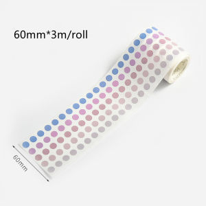 Morandi Dot Washi Tape Round Stickers 60mm*3m Scrapbooking DIY Deco Stickers Journal Diary Planner Scrapbooking Masking Tapes
