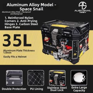 ALIEN SNAIL | Aluminum Quick-release Waterproof Motorcycle Trunk