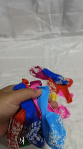 Balon Ulang Tahun Bulat Warna Warni Latex Motif Tulisan Happy Birthday isi 10 Pc Tebal Murah