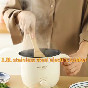 (1 YEAR WARRANTY BUG) Rice Cookers600W high-power multifunctional electric steamer 1.8L stainless steel mini single electric hot pot電飯鍋 电火锅