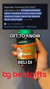 NUTRIMAX ULTRA GARLIC 2000 MG BAWANG PUTIH OBAT VITAMIN HERBAL PENURUN DARAH TINGGI RADANG 30 TABLET