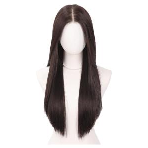 SMILCO | Realistic Human Hair Full Wig Black Straight Invisible Seamless